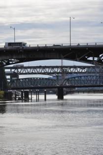 Portland, a cidade das pontes, no Oregon, oeste dos Estados Unidos